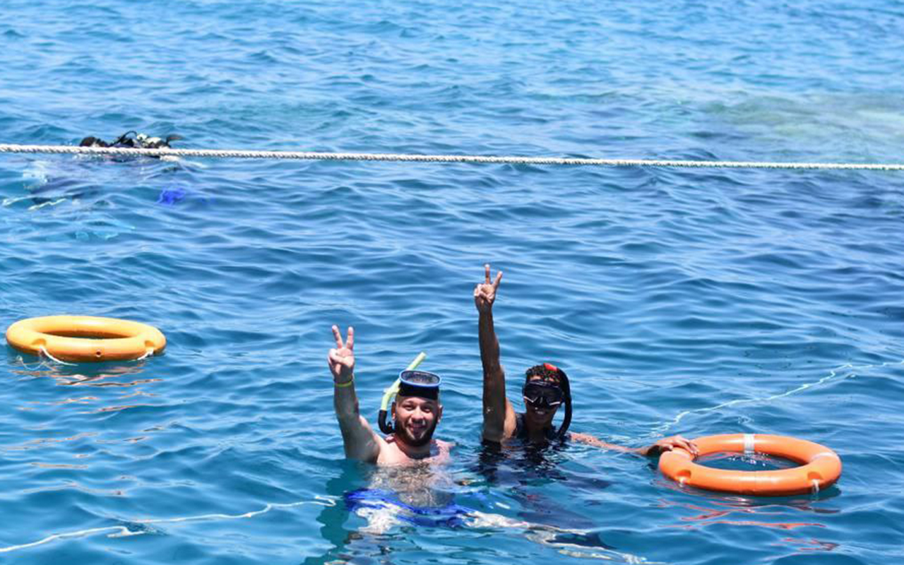 2Scuba diving from shore in Sharm El Sheikh