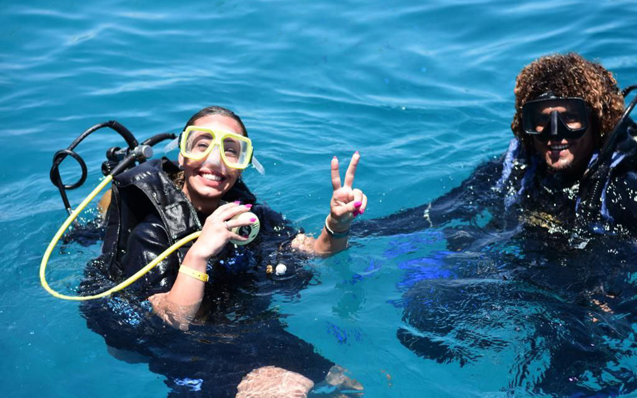 3Scuba diving from shore in Sharm El Sheikh