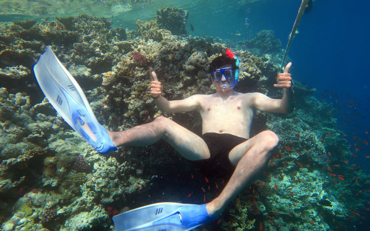 4Scuba diving from shore in Sharm El Sheikh